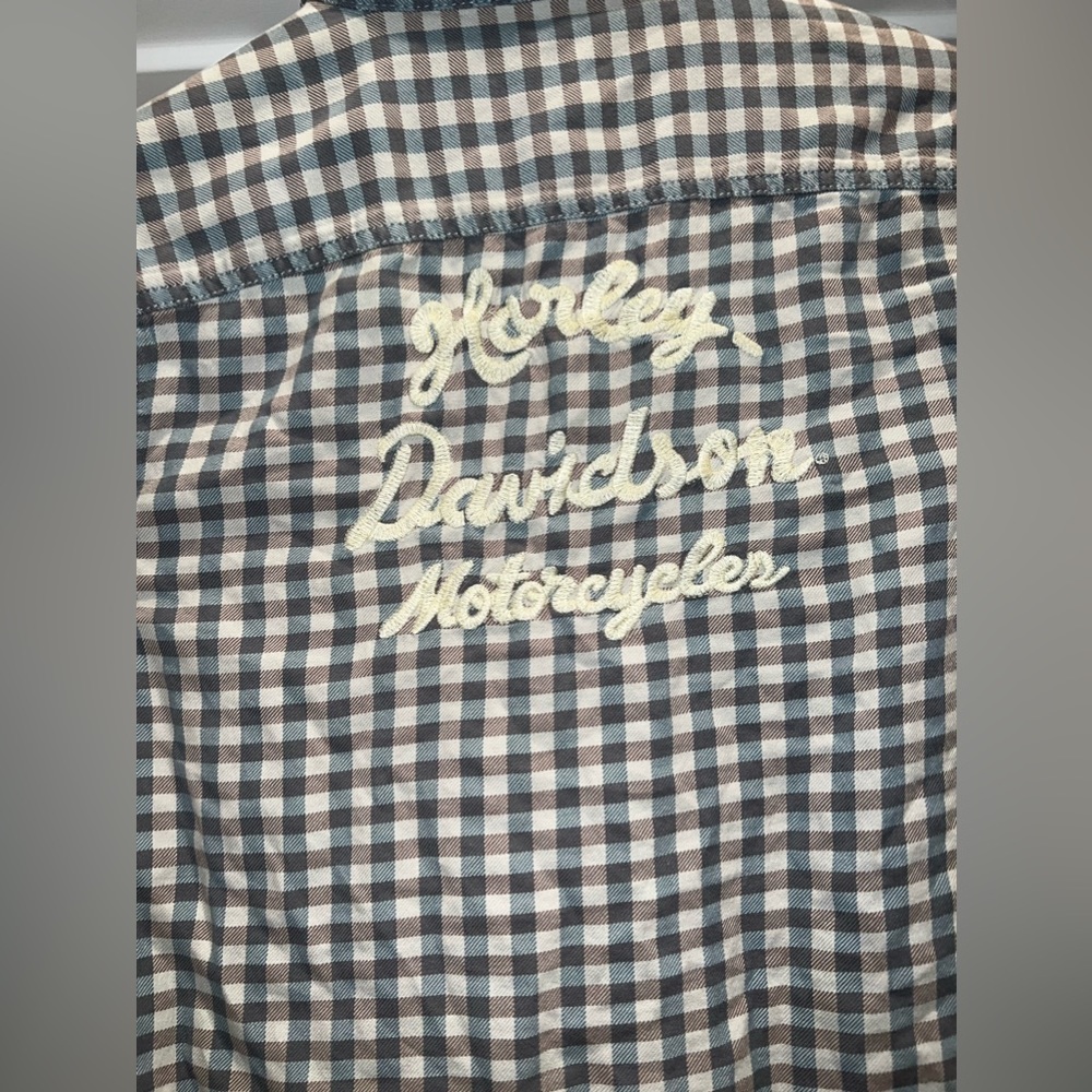 Embroidered Harley Davidson Button down
